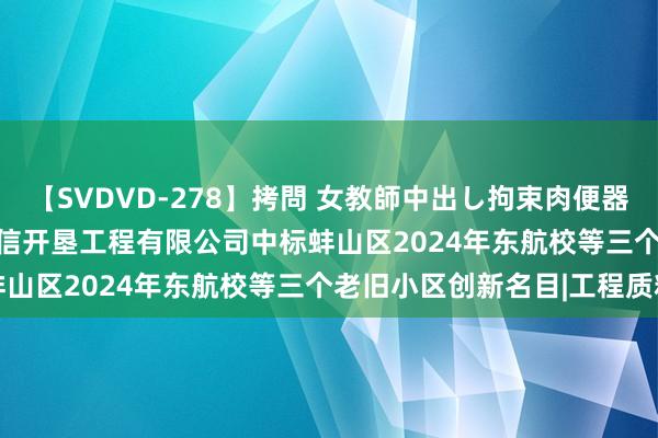 【SVDVD-278】拷問 女教師中出し拘束肉便器 仁科百華 RISA 安徽开信开垦工程有限公司中标蚌山区2024年东航校等三个老旧小区创新名目|工程质料